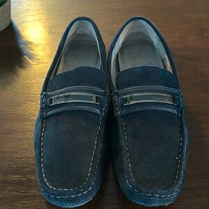 Calvin Klein Suede Bit Drivers & Belt combo